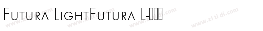 Futura LightFutura L字体转换